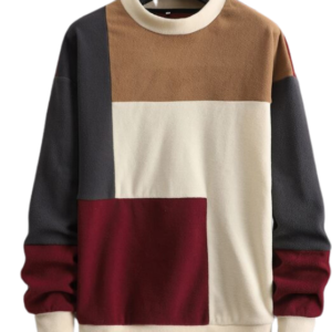 Men Color Block Drop Shoulder Sweatshirt